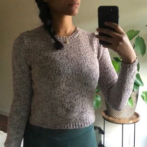 Forever 21 burgundy and white sweater